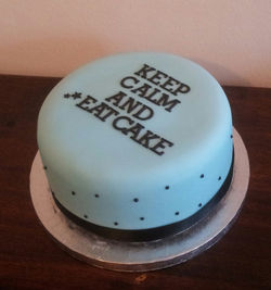 Keep calm cake