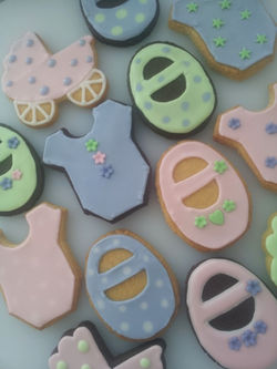 Baby shower cookies