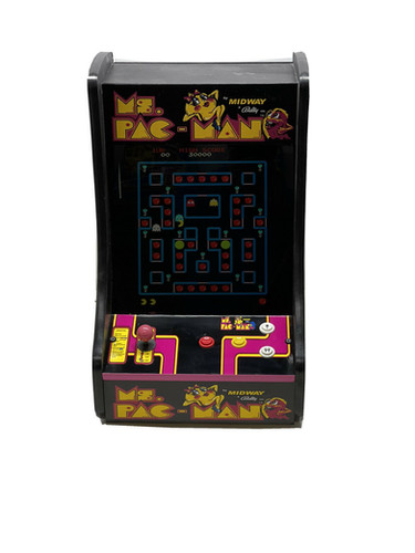Ms. Pac-Man Black Countertop | Classic Arcade Games
