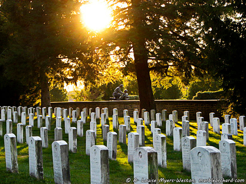 Gettysburg Cemetery at Sunset