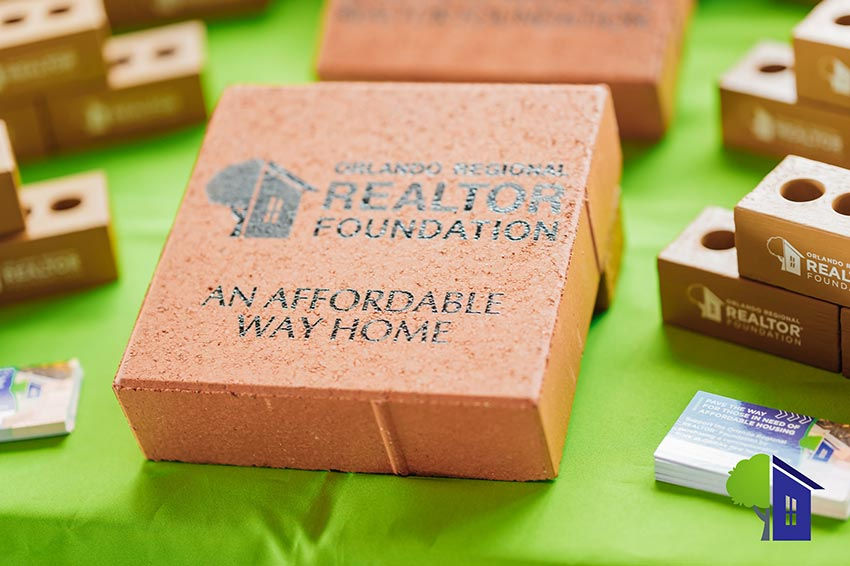 A brick with ORRAF's message