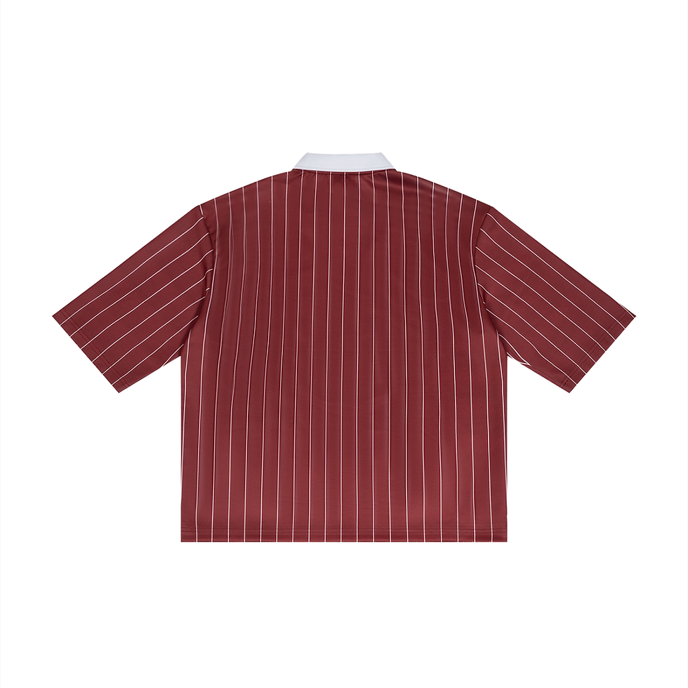 Thumbnail: Unisex Pinstripe Collared Soccer Jersey