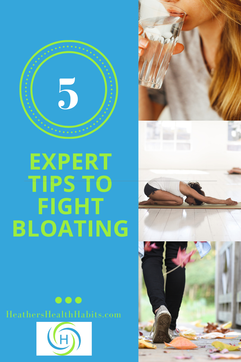 5 tips to fight bloating include drinking water, yoga poses and exercising