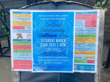 Taster massages at Catford Community Wellness Day
