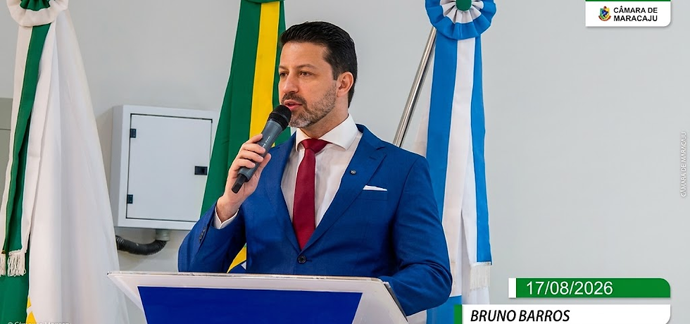 Vereador Bruno Barros pede estudos para redutor de velocidade e faixa elevada em Maracaju