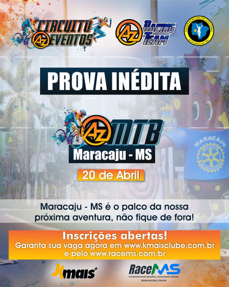 Maracaju recebe prova inédita de Mountain Bike no dia 20 de abril!