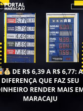 ⛽💰 DE R$ 6,39 A R$ 6,77: A DIFERENÇA QUE FAZ SEU DINHEIRO RENDER MAIS EM MARACAJU