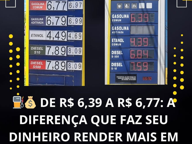 ⛽💰 DE R$ 6,39 A R$ 6,77: A DIFERENÇA QUE FAZ SEU DINHEIRO RENDER MAIS EM MARACAJU