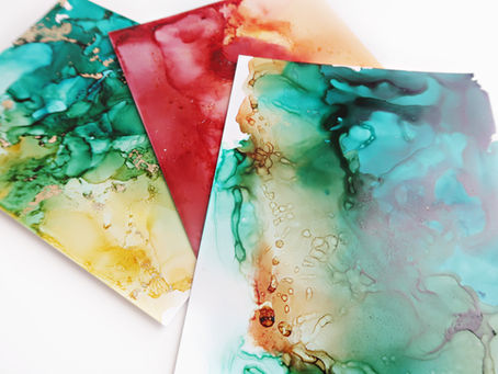 Alcohol ink and Yupo paper