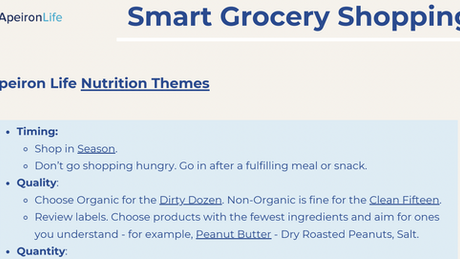 Smart Grocery List