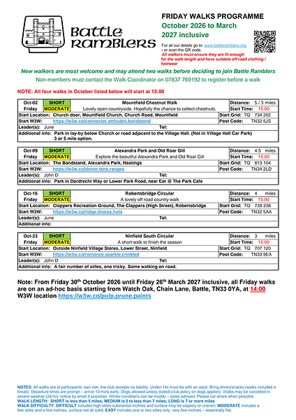 BR Friday evening walk programme, Q4 2026 (noticeboards) P1.png