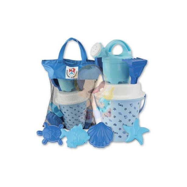 SEAU DE PLAGE GARNI 28X11CM + ARROXOIR SHELLS SAC PUB7