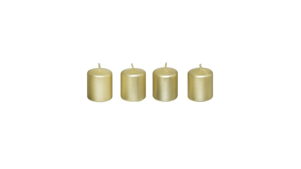 DN BOUGIE VOTIVE X4 SATIN OR 160G WB