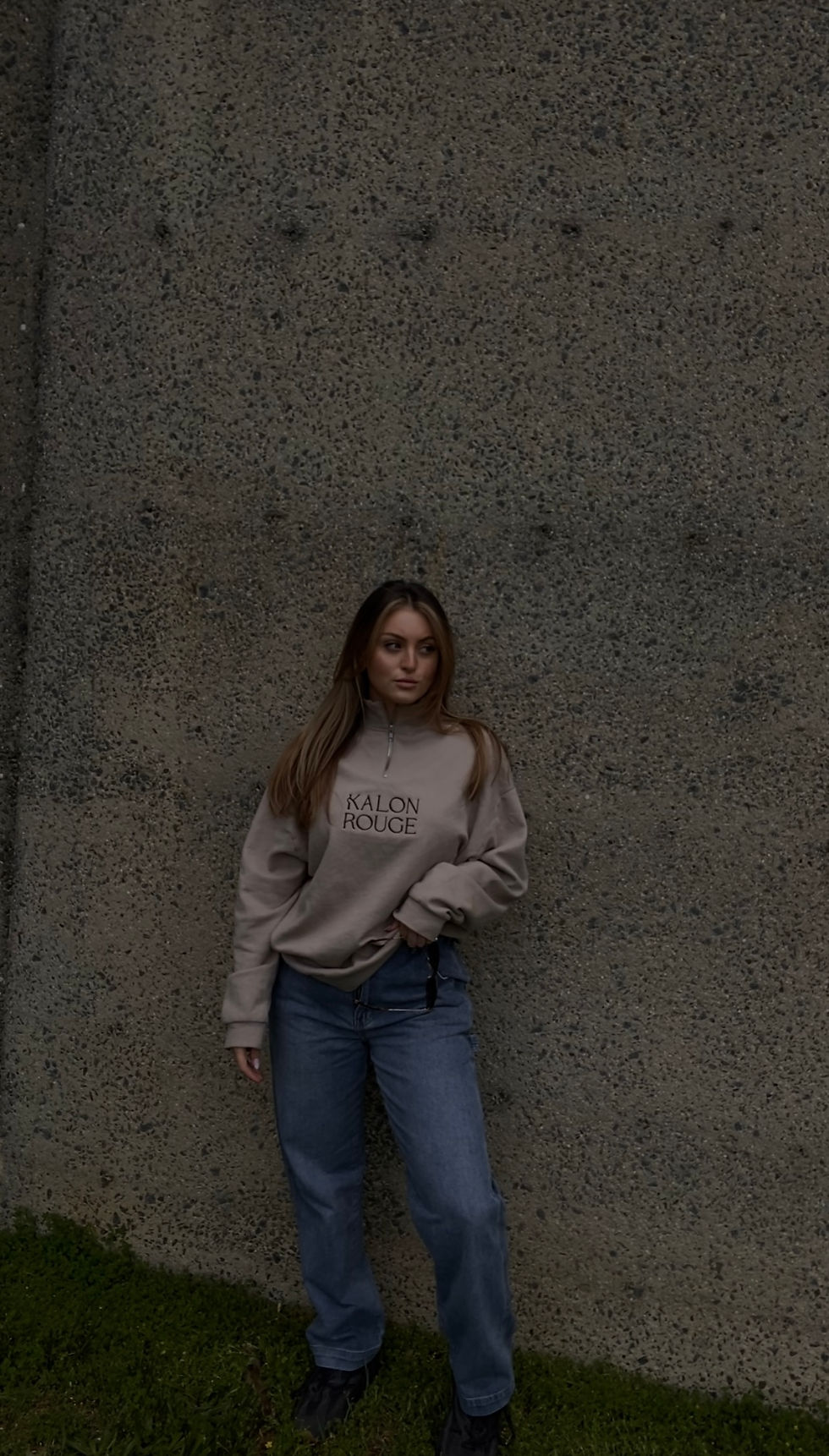 Thumbnail: Kalon Rouge Half-Zip Sweatshirt