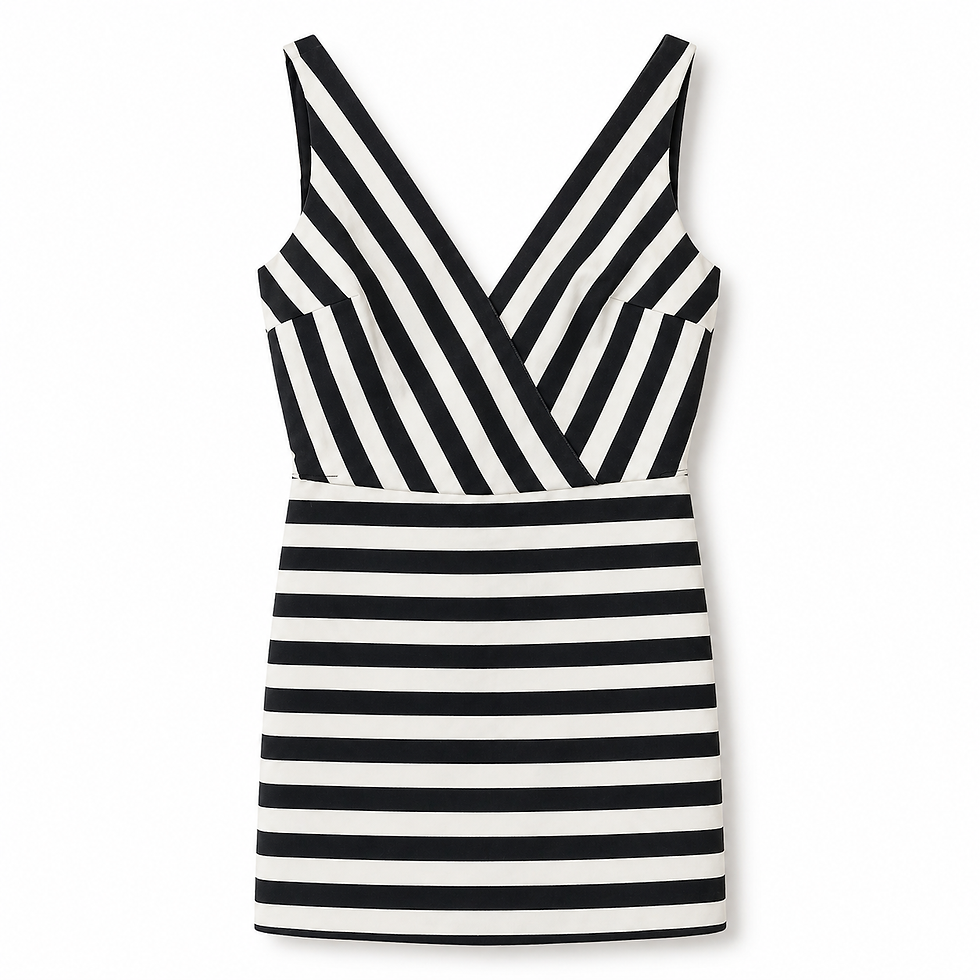 Miniatura: Vestido Corto Rayas Zara S
