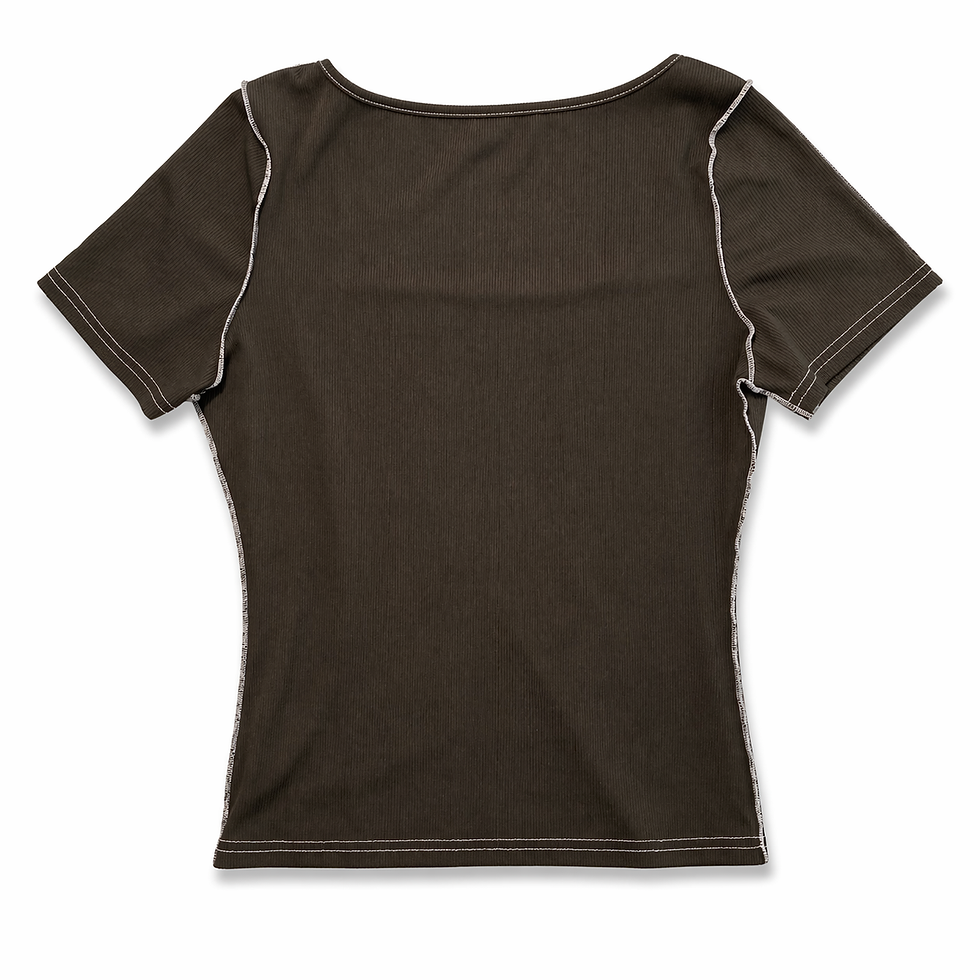 Miniatura: Blusa Negra Detalles Blancos G