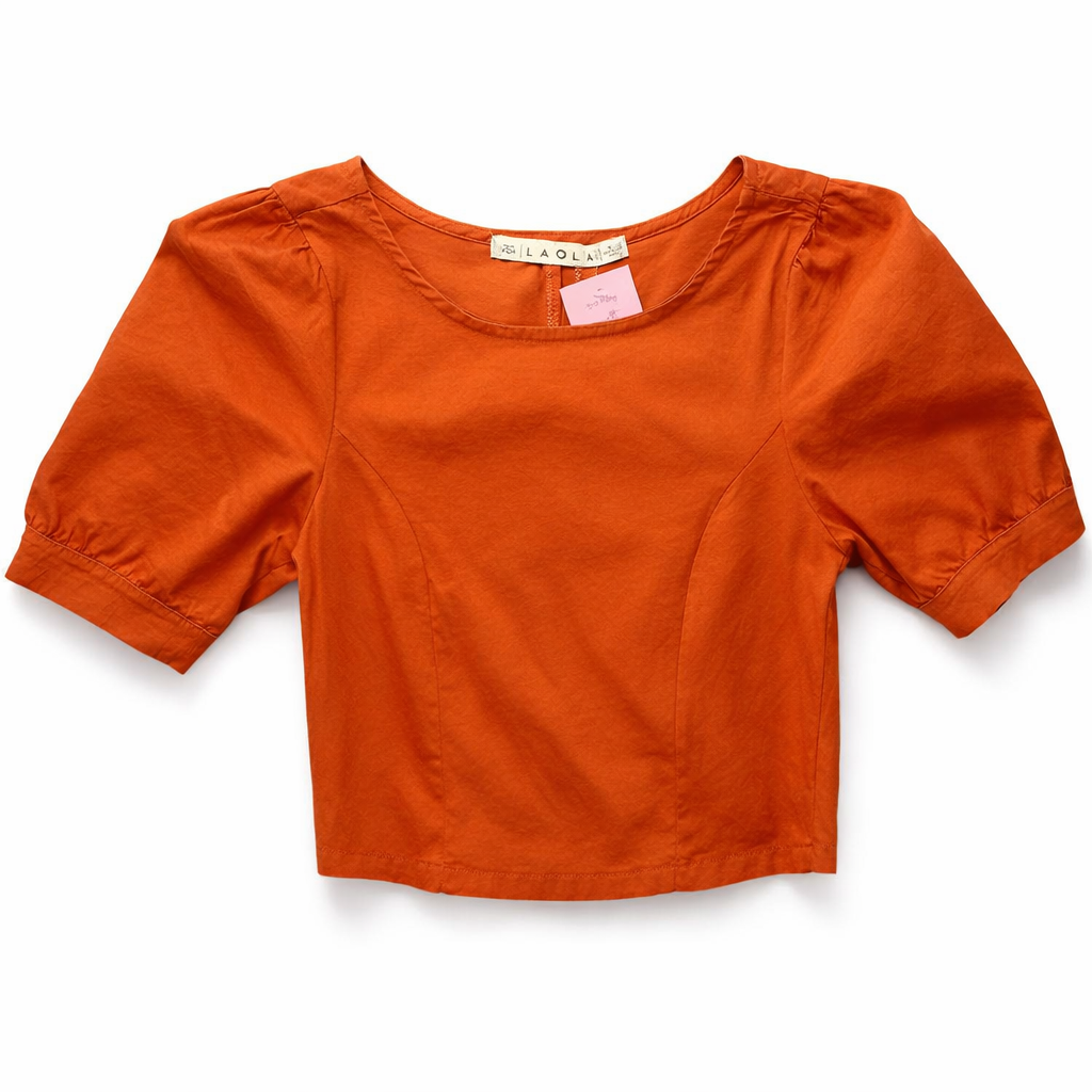 Crop Naranja Laola Talla XS