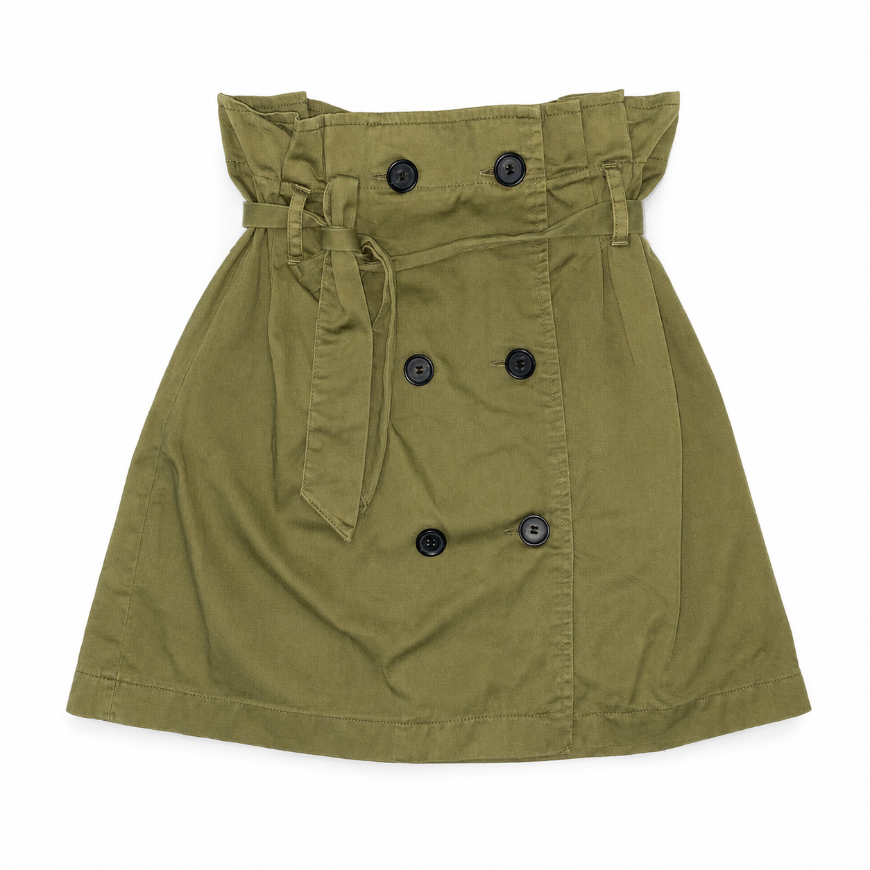 Falda Verde Olivo Tipo Cargo Bershka Talla S