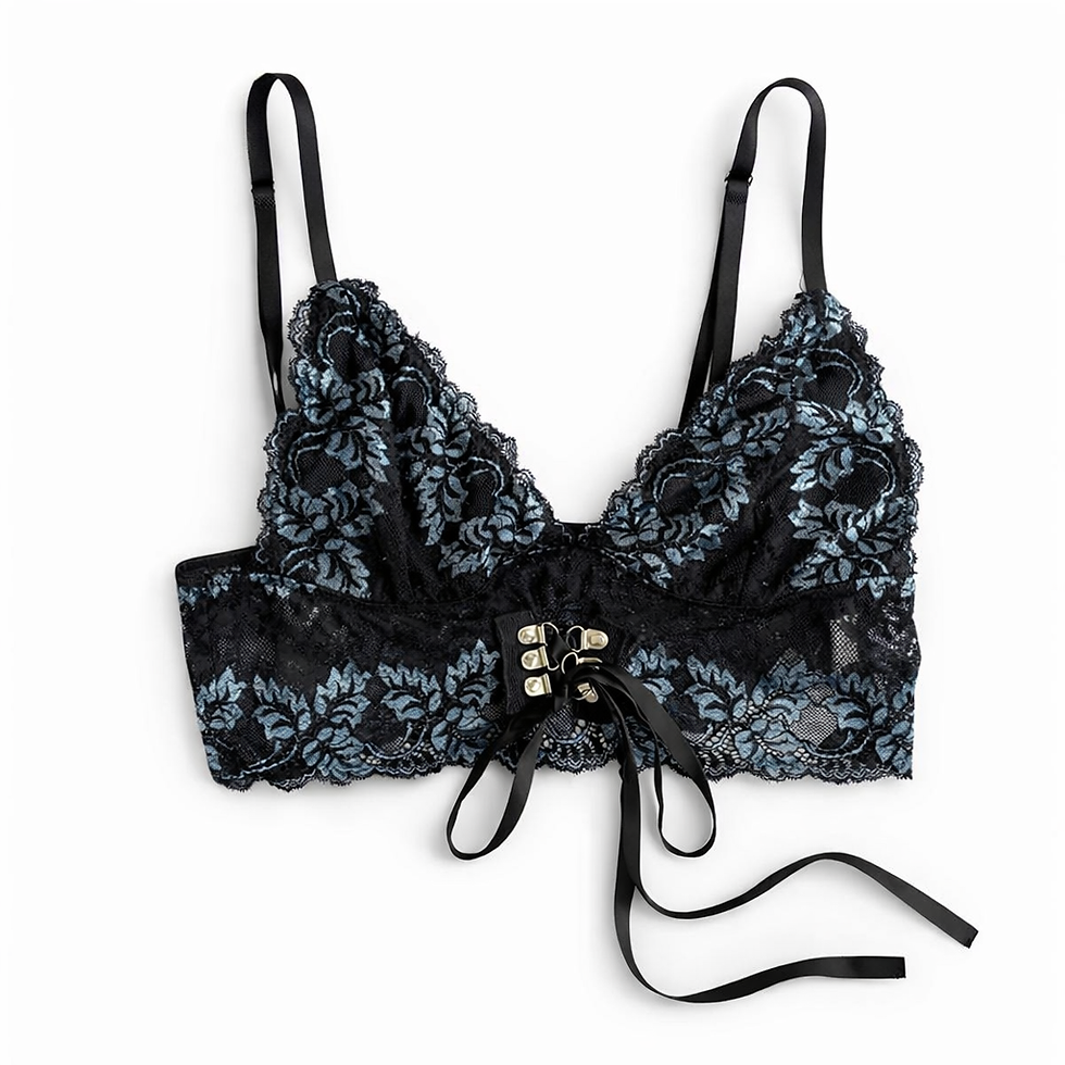 Miniatura: Bralette de Encaje con Bordado Floral | Talla M