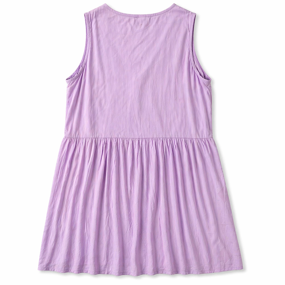 Miniatura: Vestido Corto Lila Bordado M