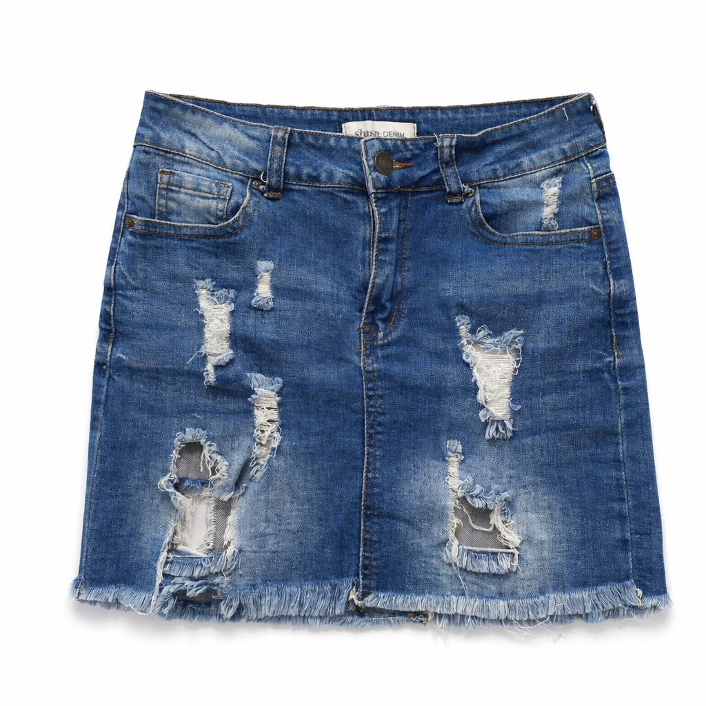 Falda Corta Mezclilla Azul XS Shasa