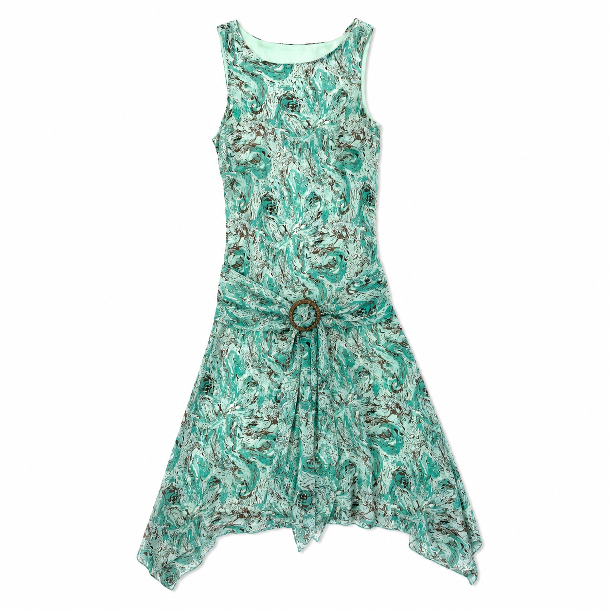 Vestido Vintage Aguamarina M Rimini