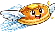 Pancake flying to our Flappin' Flapjack Fundraiser