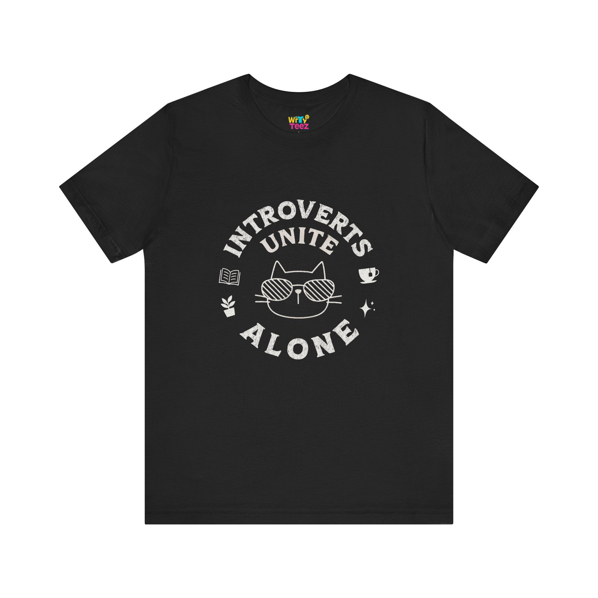 Introverts Unite Alone Funny Cat Meme T Shirt
