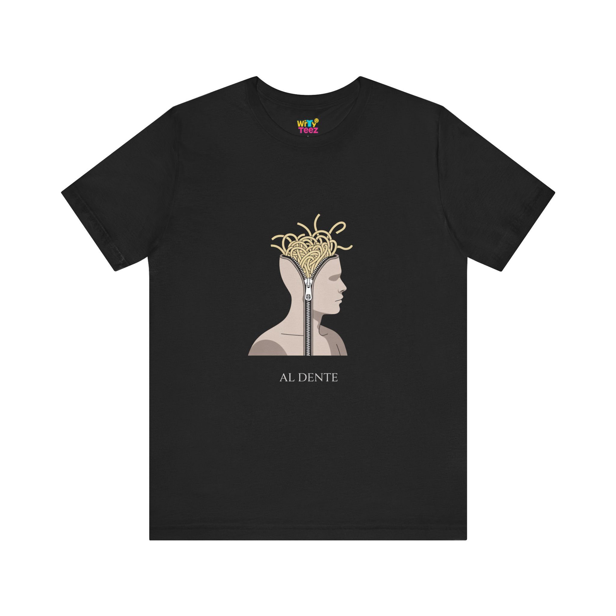 Al Dente Brain Rot Meme T-Shirt - Minimalist Absurdist Vector Tee