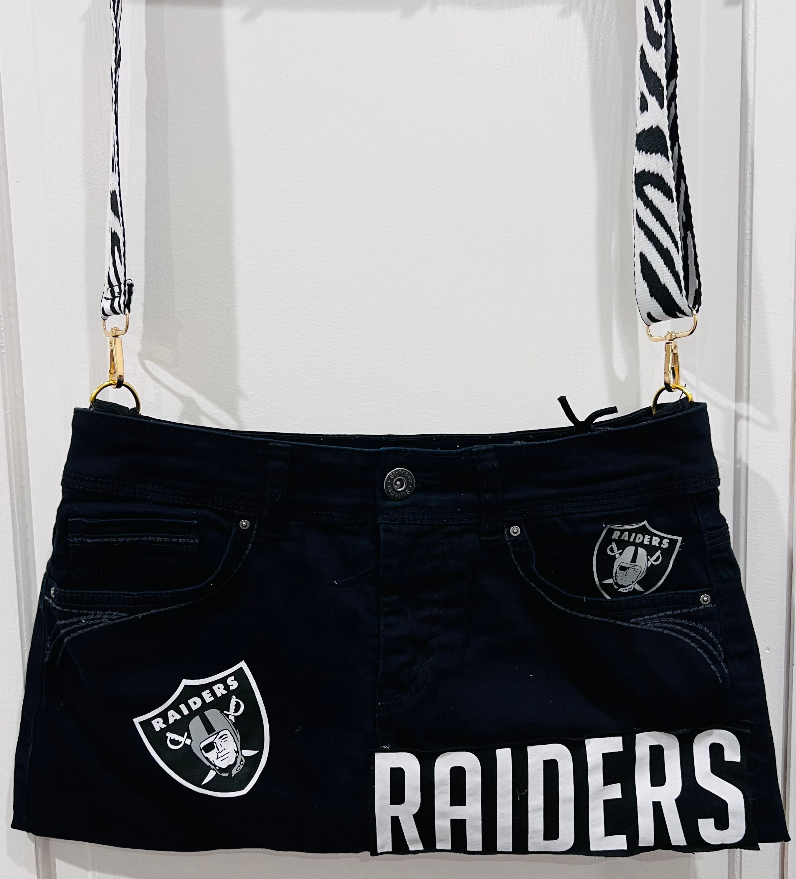 Raiders Black Shoulder Bag
