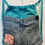 Thumbnail: Teal Granny Square Jean Backpack