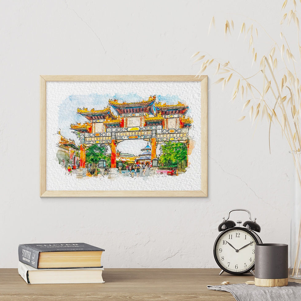 Thumbnail: Epcot World Showcase China Pavilion, Walt Disney World Print