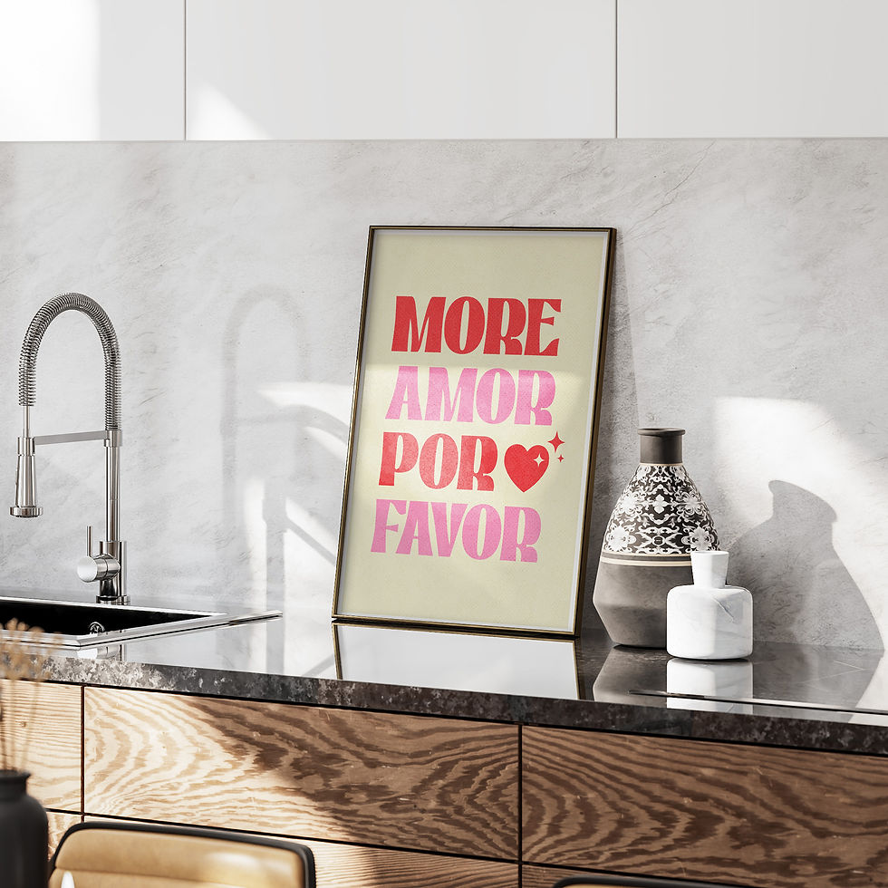 Thumbnail: More Amor Por Favor Valentines Print, Love Print, Amor Art, Romantic Gift, Valentines Gift, Amor Decor, Gift for Her, Valenti