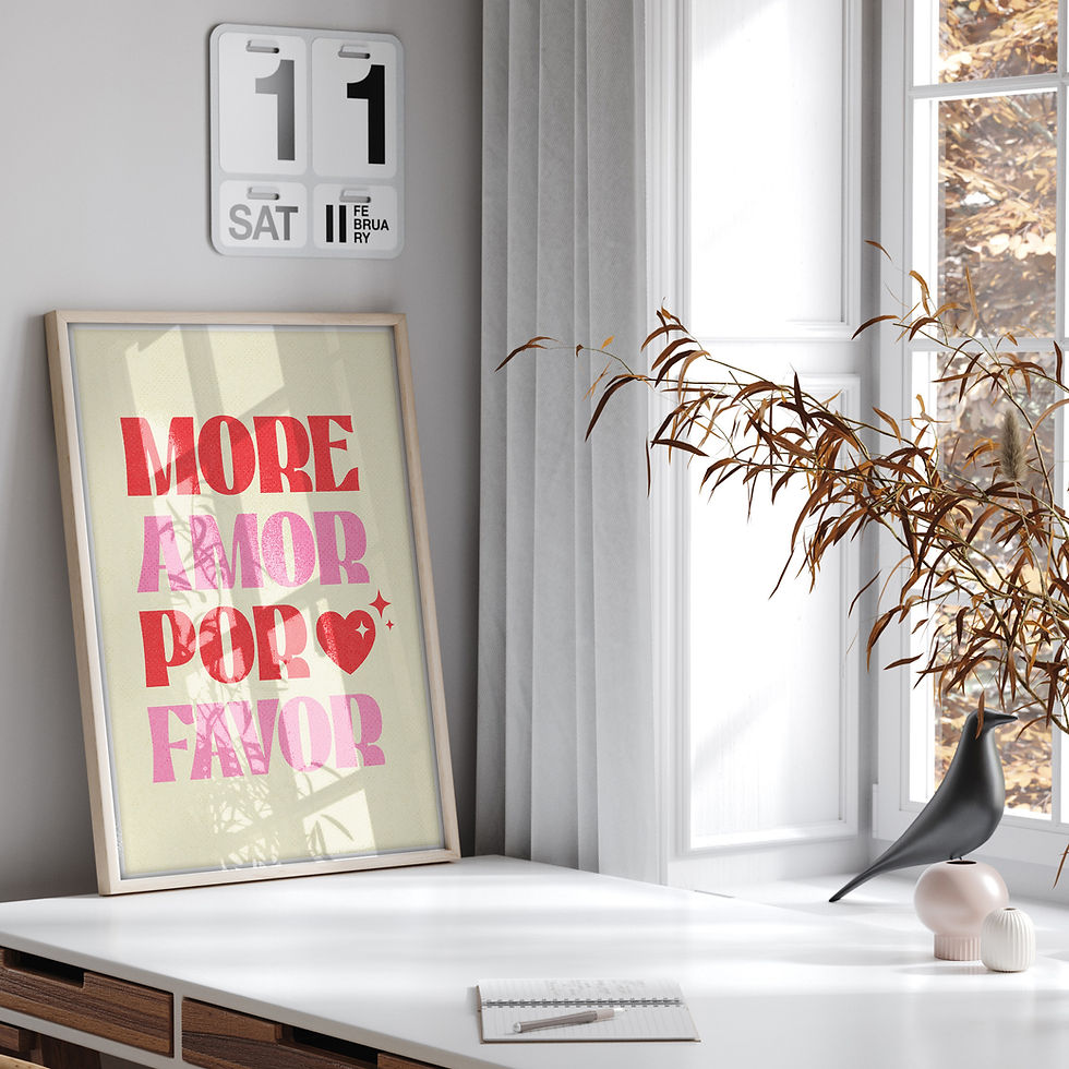 Thumbnail: More Amor Por Favor Valentines Print, Love Print, Amor Art, Romantic Gift, Valentines Gift, Amor Decor, Gift for Her, Valenti