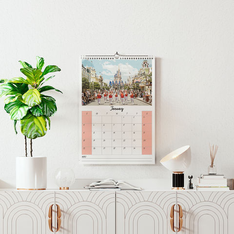 2026 Walt Disney World Retro Calendar - Happy Place Print