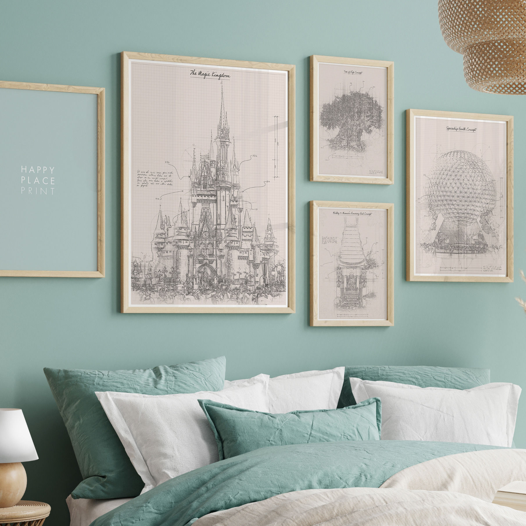 Walt Disney World Parks Blueprint Bundle | Disney World Posters