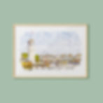 Walt Disney World Crescent Lake Watercolour Print