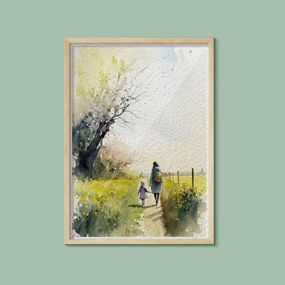 Mother's Day Watercolour Print, Mother's Day Gift, Gift for Mum, Gift for Mom