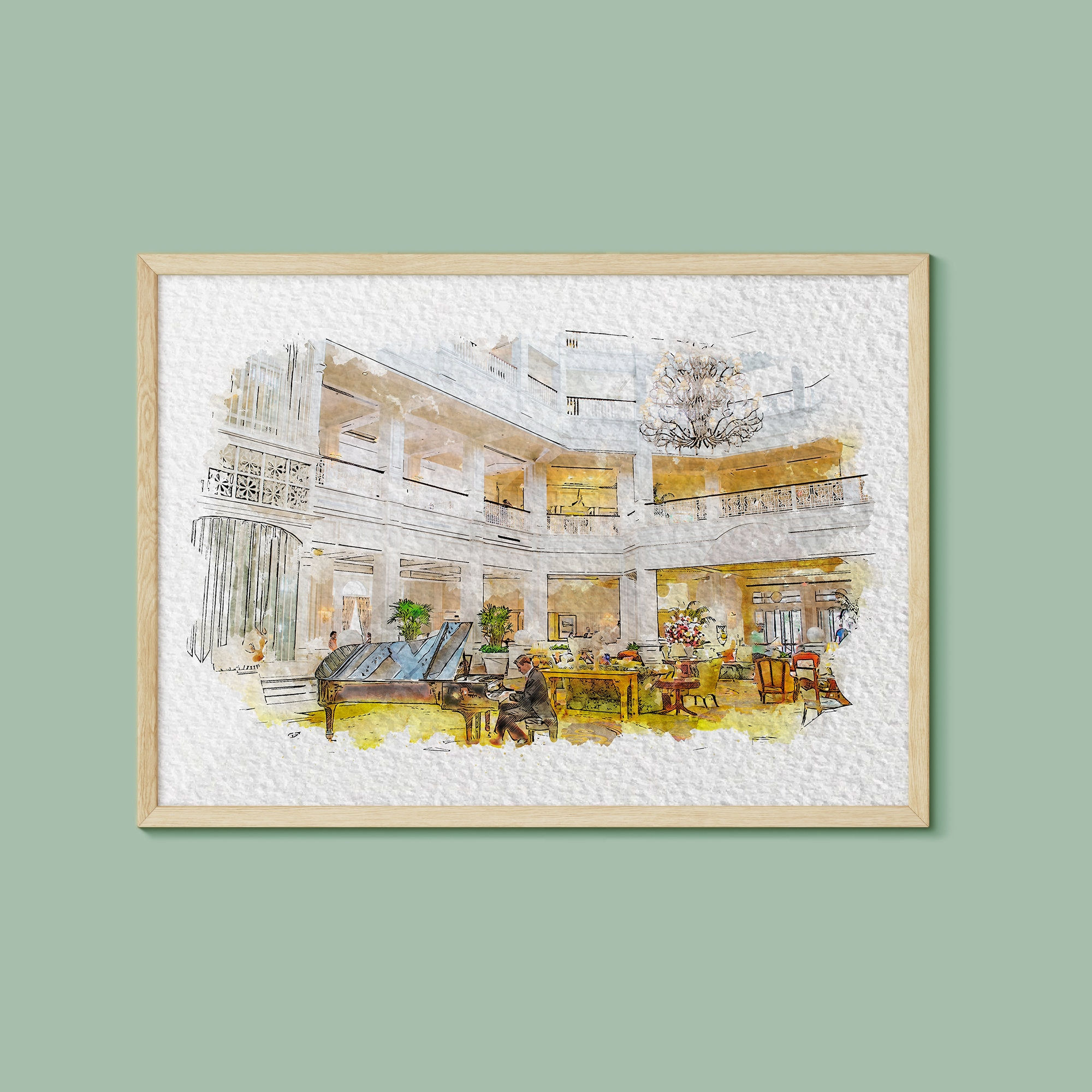 The Lobby at the Grand Floridian Resort, Walt Disney World Print