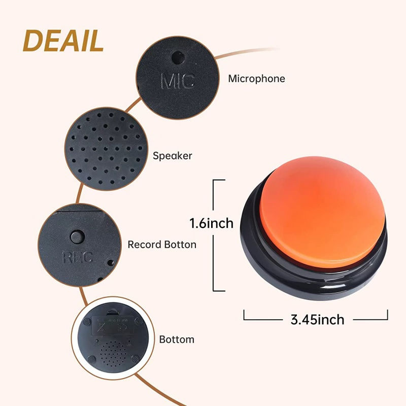 Thumbnail: Pet Voice Recording Button - Dog Buttons for Communication