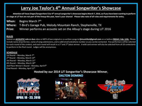LJT 2016 Songwriting Contest
