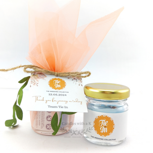 Personalized White Label Corporate Return Gifts - Scented Soy Wax Mini Jar Candles