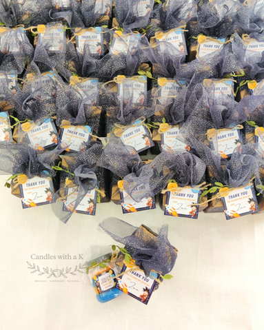 Personalized Space - Dragonball Z Theme Birthday Return Gift Boxes - Standard 100ml Layered Candles - Candles with a K