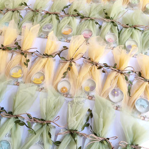 Jungle Theme Baby Shower Return Gifts - Scented mini jar candles