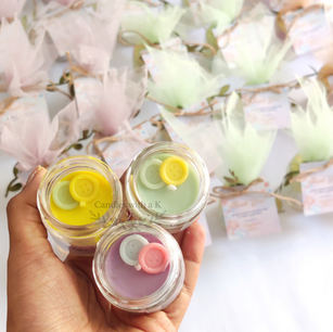 Teddy BearTheme personalized mini jar candles - scented soy wax - Candles with a K - baby shower return gifts with buttons