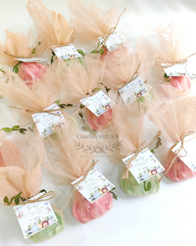 Baby Elephant scented soy wax candles - Birthday return gifts