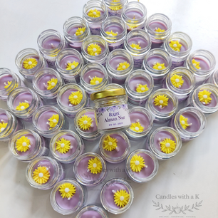 Mini Jar candle with flower