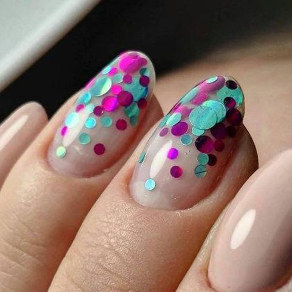 Thumbnail: 1 Set Mixed Color 3D Ultrathin Sequins for Nails