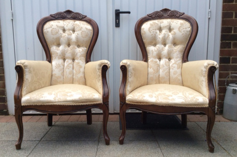 Two chairs in their original condition