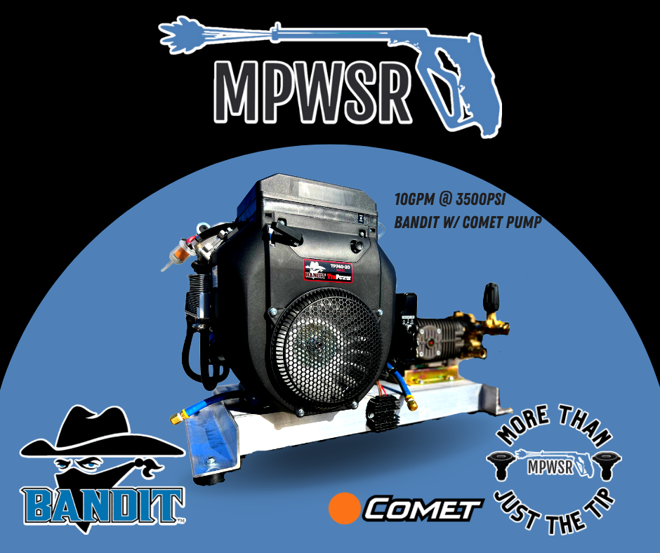 Bandit Belt Drive 10gpm at 3500psi with Comet Pump Commercial